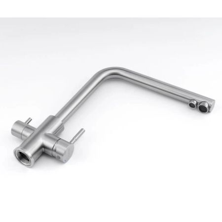 Смеситель для кухни с подключением фильтра Knotlor SS-08, сатин, артикул SS-08