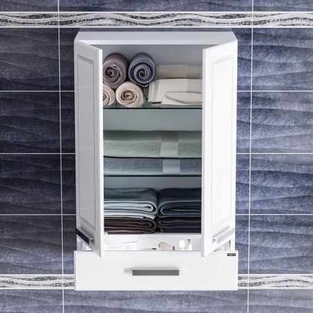 Шкаф подвесной СаНта Нептун 60 х 90 см, 430002, белый, артикул 430002