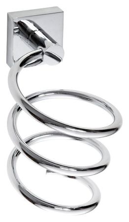 Держатель фена Beta спиралевидный 100x185x125мм, хром