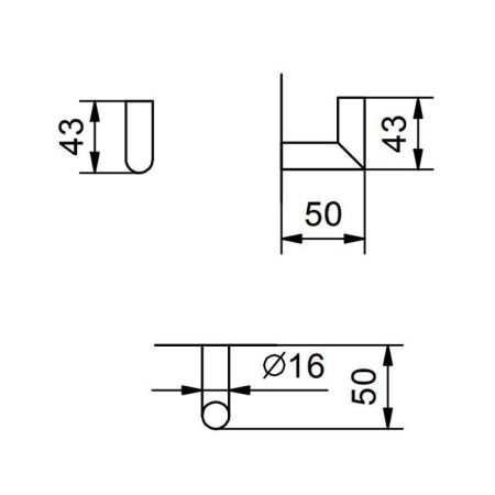 Fantini Young Крючок , цвет: хром, артикул 96 02 7644