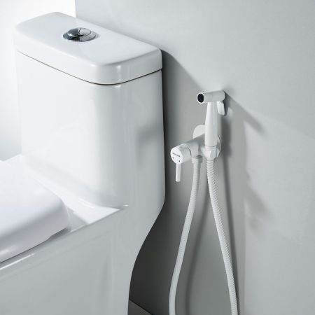 Гигиенический душ со смесителем Shevanik S147C, белый