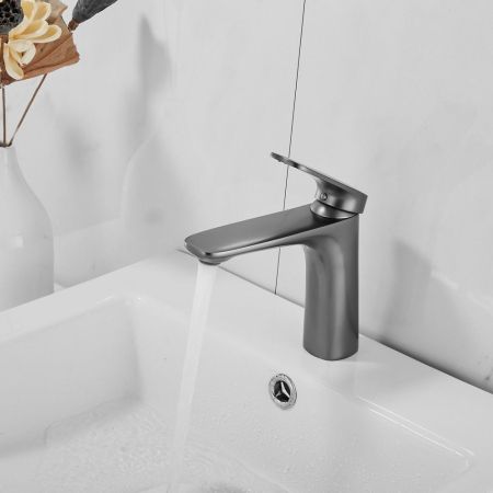 Смеситель для раковины Raffine F0185T, оружейная сталь, артикул F0185T