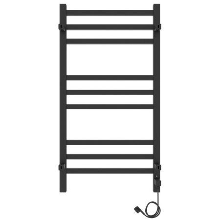 Полотенцесушитель электро "Астор ЧКЧ9 350х700", черный муар, левый