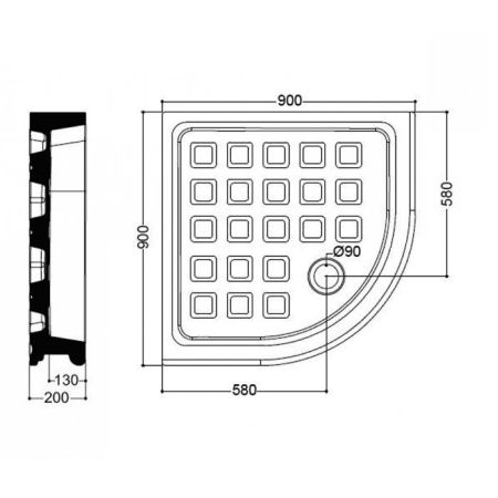 Сифон для поддона хром Tempoplex диаметр 90 мм Id.St., артикул K 7817AA