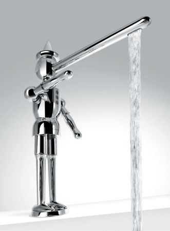 Emmevi Pinocchio, двухрычажный кухонный смеситель (излив 20,6 см), без донного клапана, цвет хром