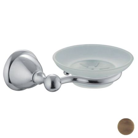 FIMA|Carlo Frattini Style Мыльница стеклянная, настенная, цвет бронза, артикул F6043/2BR