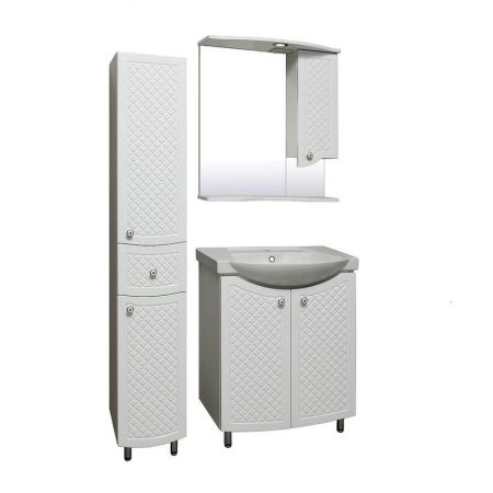 Тумба под раковину Runo Милано 65 4620750026523 Белая