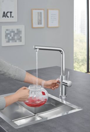Смеситель для кухни GROHE Red Duo, бойлер L-size, хром, (30325001) Смеситель для кухни GROHE Red Duo, бойлер L-size, хром, (30325001)