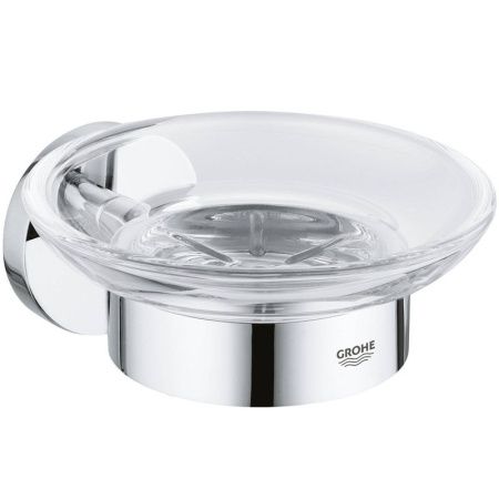 Мыльница GROHE Essentials с держателем, хром (40444001) Мыльница GROHE Essentials с держателем, хром (40444001)