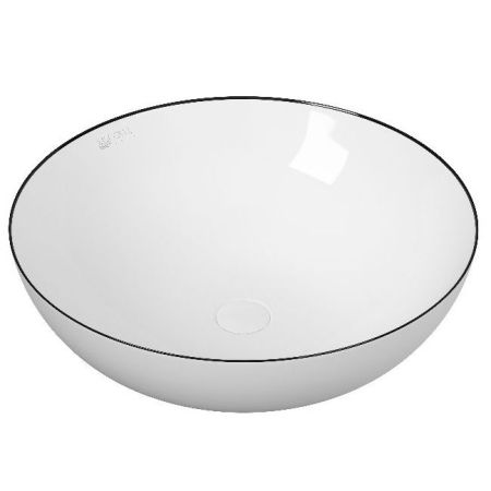 Раковина-чаша Owl 1975 Line 40 OWLB191015 Белая с донным клапаном