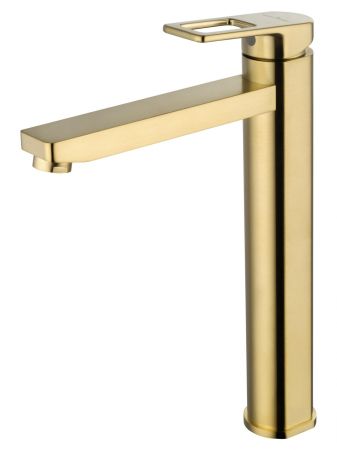Смеситель для раковины высокий WONZON & WOGHAND FRAME, Брашированное золото (WW-88239010-BG), артикул WW-88239010-BG