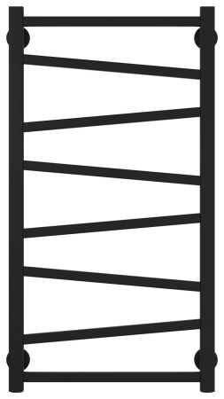 Полотенцесушитель водяной Сирокко 800х400 (Матовый Чёрный)