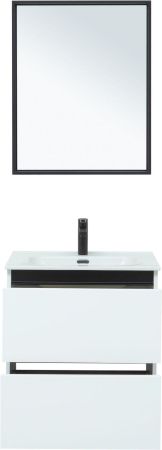 Комплект мебели для ванной De Aqua Ариетта NEW 60 белый матовый, артикул 00271967