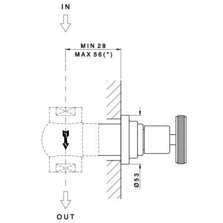 Nicolazzi Termostatico Наружная часть запорного вентиля 3/4”, цвет: хром, артикул 4912CR44