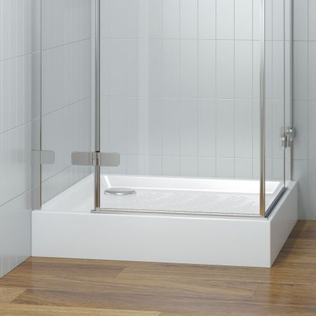 Комплект квадратного душевого поддона с сифоном Lavinia Boho Rock 3707380S, 80 х 80 см