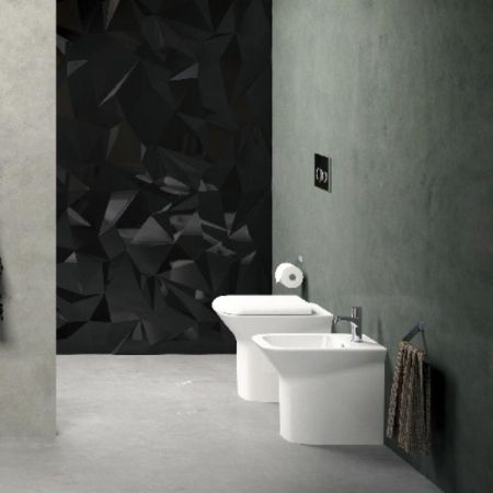 AZZURRA PRUA Биде напольное 52х35x42h см c 1отв, с креплением VFV, цвет белый, артикул PRBIT000000MBI/(PRU500 bi)*1