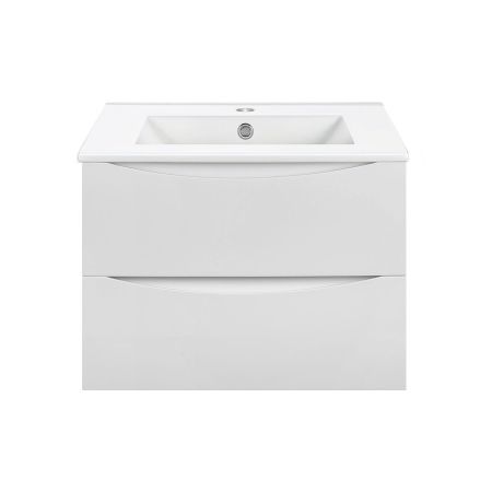 База под керамическую раковину Mia 700 подвесная, 2 выкатных ящика soft close, G.White, артикул VMC-2MC700GW