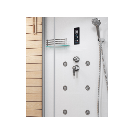 Сауна  LUGANO-L White комбинированная 2в1 Cerutti SPA 1800x1100x2230 Сауна  LUGANO-L White комбинированная 2в1 Cerutti SPA 1800x1100x2230