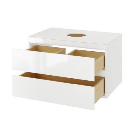 Тумба под раковину EXCELLENT Finli  80 см (белый глянец), артикул MLEX.1102.800.WHWH