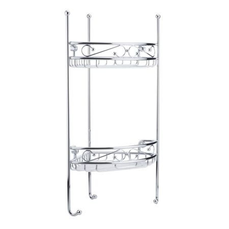 COMPLEMENTI Решетка угловая ажурная, двойная L21xP21xH53 см., хром, артикул 22937