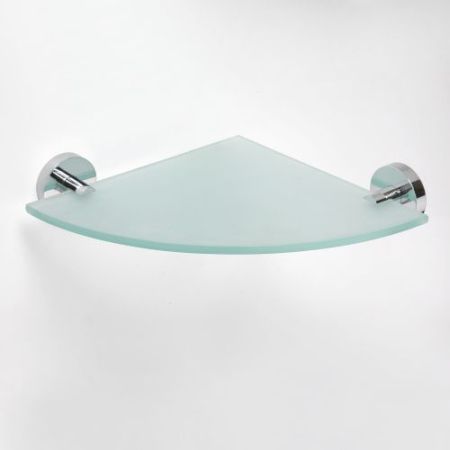 Полочка OMEGA стеклянная угловая  250x250мм, артикул 104102012