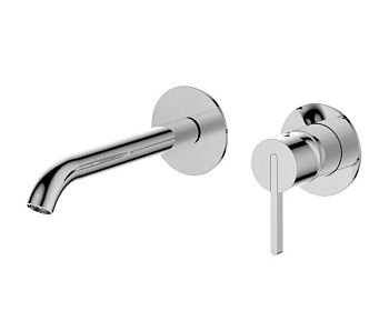 AQG Urban Two, встраиваемый в стену однорычажный смеситель для раковины, цвет хром