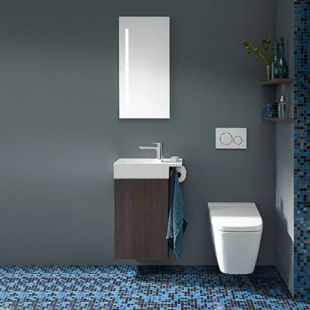 Burgbad Iveo Зеркало 400х800х26 мм с подсветкой 4250k , светодиодная подсветка, цвет корпуса хром