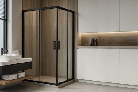 Душевой уголок Royal Bath RB HPD-C-BL 110х85х200 (матовое), артикул RB85110HPD-C-BL