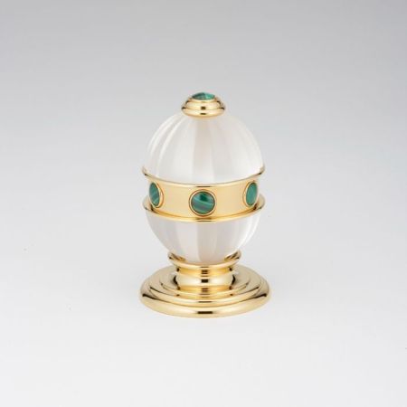 THG AMBOISE MALACHITE Вентиль смесителя для раковины, вставки малахит, цвет полированное золото, артикул A1J-F01-35