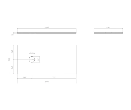 Столешница VIGO Urban st.URB.100, артикул st.URB.100