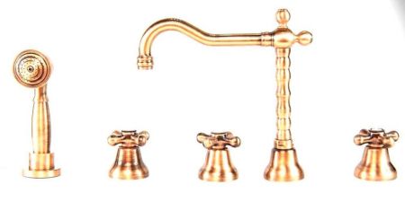 Смеситель на борт ванны Webert Armony AM730402060, медь