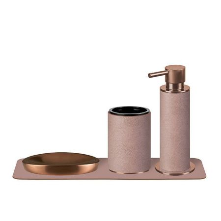 ADJ Диспенсер для жидкого мыла, D7xH19см., цвет: copper/пепельная роза, артикул 4980.copper/07