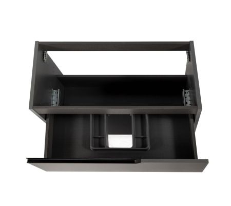 Комплект мебели Visobath Eleven, 1000 мм левый, цвет пепельный матовый лак (Ceniza), артикул 85607/Ceniza/EL