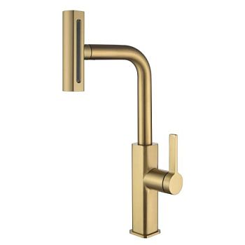 Смеситель для кухни Fmark FS8266C, матовое золото