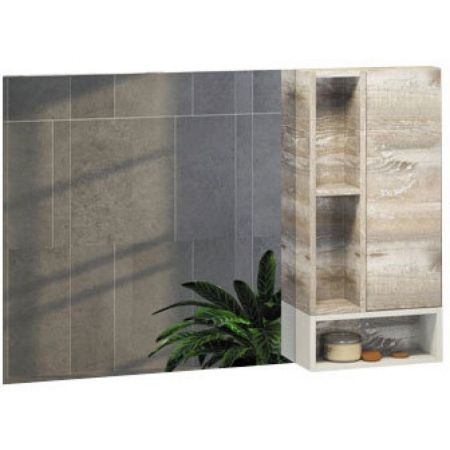 Зеркало со шкафом Comforty Турин 120 4137136 Дуб бежевый