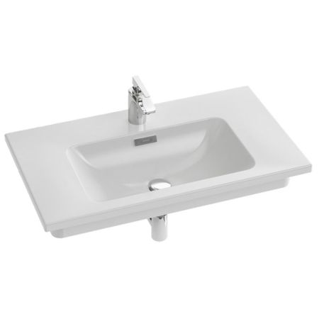 EXAE112-Z-00 VOX Подвесная раковина-столешница с гладкой нижней поверхностью 80 х 46 см, Для установки на мебель, артикул EXAE112-Z-00