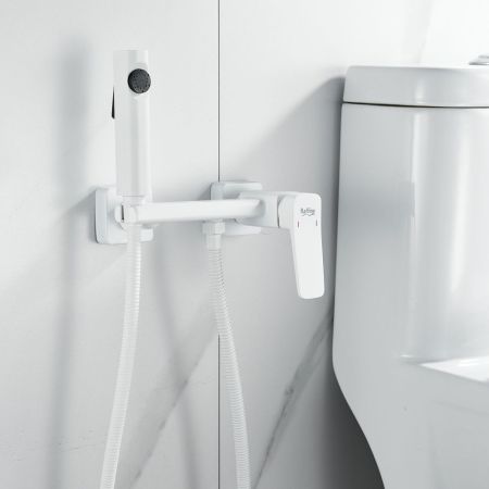 Гигиенический душ со смесителем Raffine F0599C-1, белый