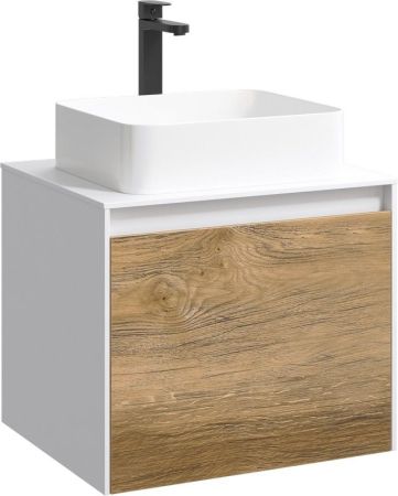 Mobi Корпус подвесной тумбы 60 см под умывальник , цвет белый глянец, артикул MOB0106W