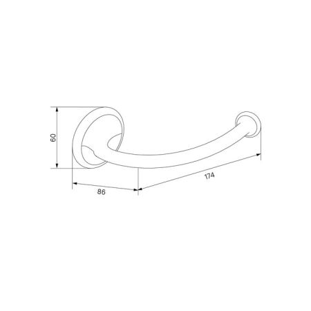 Держатель для туалетной бумаги IDDIS Oldie без крышки, сплав металлов, бронза (OLDBR00i43), артикул OLDBR00i43