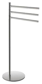 Стойка OMEGA с тройным поворотным держателем для полотенец хром 370*850*250мм