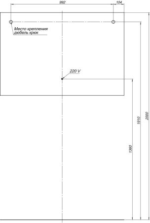 Зеркало Aquanet Гласс 120 белый LED, артикул 00274009