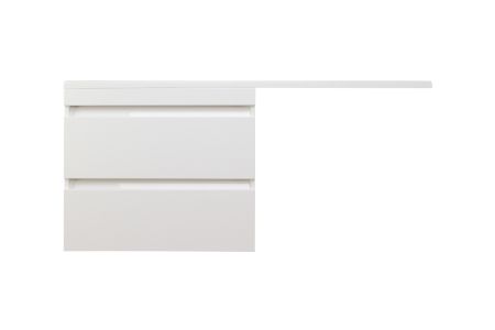 Тумба подвесная "Даллас 130", Люкс белая, PLUS, ЭМАЛЬ, артикул СС-00002352