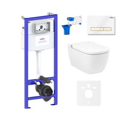 Комплект для подвесного унитаза 7 в 1 Lavinia Boho Relfix Smart V-Clean 87561139, артикул 87561139