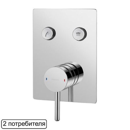 Смеситель для душа скрытого монтажа OMNIRES Y Y1235GCCR (хром)