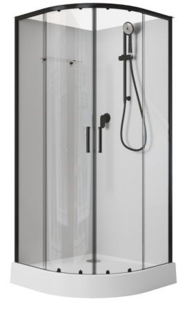 Душевая кабина Aquanet Passion EVO 100R Black 100x100, артикул 00282010