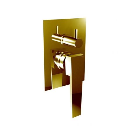 Bongio Stelth Смеситель встраиваемый для ванны на 2 выхода, цвет Gold, артикул 01519OREU