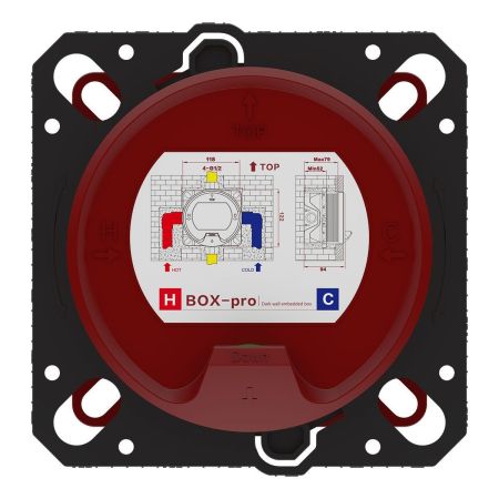 Встраиваемый смеситель для душа VSCV-321TMB двухфункциональный, термостатический, черный, артикул VSCV-321TMB