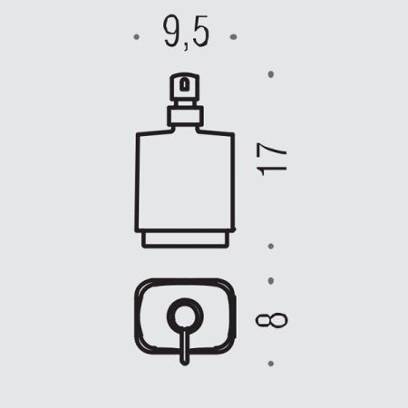 Colombo Time Дозатор для жидкого мыла, настольный, цвет хром/матовое стекло, артикул W4281-VAN