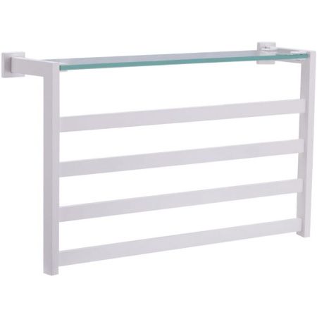 Электрический полотенцесушитель Black&White Universe 580х350 N-333W с полкой Белый