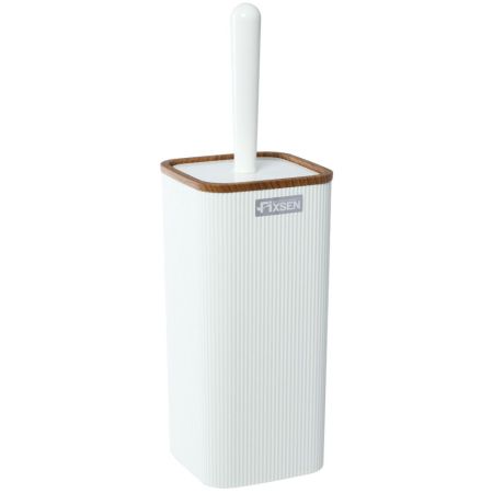 Ершик FIXSEN WHITE WOOD FX-402-5, белый/коричневый, артикул FX-402-5